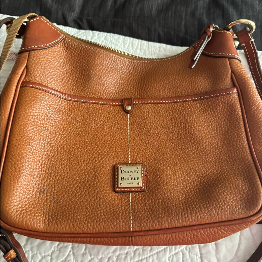 Dooney & Bourke Brown Leather Shoulder Bag